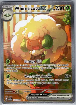 Whimsicott ex - 165/086 SIR SV: White Flare - Pokemon Card - NM - Image 1