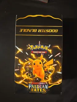 Paldean Fates Booster Bundle Display - EMPTY BOX WITH 9 EMPTY BUNDLES NO CARDS - Image 1