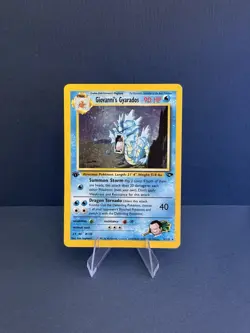 Pokemon TCG Giovanni's Gyarados Gym Challenge Holo Card 5/132 1st Edition LP+/NM - Image 1
