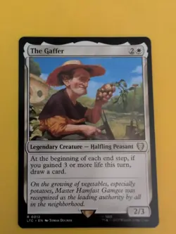 The Gaffer. Rare Halfling Peasent. LTC Magic the Gathering Card. - Image 1