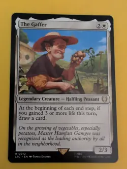 The Gaffer. Rare Halfling Peasent. LTC Magic the Gathering Card. - Image 2
