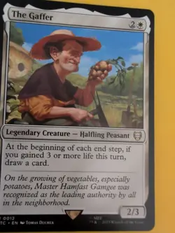 The Gaffer. Rare Halfling Peasent. LTC Magic the Gathering Card. - Image 3