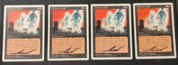 MTG: Animate Dead FIFTH EDITION x4!!! ALL SIGNED!!!!!! LP!! Magic the Gathering - Image 1