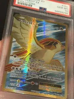Pokemon XY Evolutions Pidgeot EX 104/108 Ultra Rare Holo Foil PSA 10 MINT - Image 3