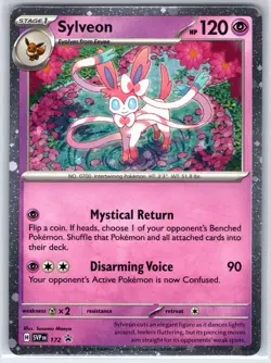 Sylveon (Cosmos Holo) 172 Holo Promo Scarlet & Violet Promo Pokemon Holo NM - Image 1