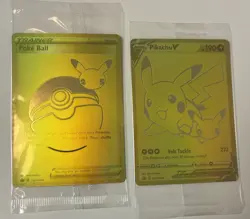 Pokemon TCG Pokeball & Pikachu V SWSH146 & SWSH145 Celebrations UPC Promo BH-P3 - Image 1