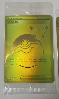 Pokemon TCG Pokeball & Pikachu V SWSH146 & SWSH145 Celebrations UPC Promo BH-P3 - Image 3