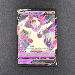 Hisuian Typhlosion V #053 Full Art Ultra Rare NM Pokemon Astral Radiance TCG - Image 1