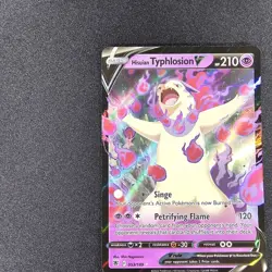 Hisuian Typhlosion V #053 Full Art Ultra Rare NM Pokemon Astral Radiance TCG - Image 3