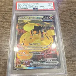 The Pokemon Company Temporal Forces Iron Boulder ex SIR Full Art 207/162 PSA 9 - Image 1