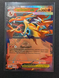 Pokemon Mega Charizard Y ex 030 Mega Evolution Black Star Promo Near Mint Holo - Image 1