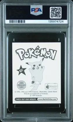 1999 MERLIN POKEMON #S31 GARY-PRISM PSA 10 - Image 2