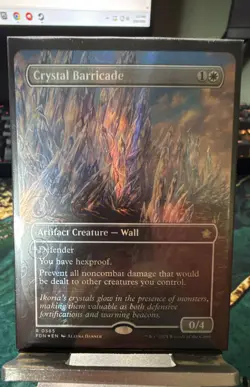 Crystal Barricade (Borderless) Foundations Mana Foil - Image 1