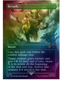 Berserk - Marvel's Wolverine Foil Secret Lair MTG - Image 1