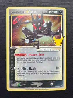 Pokemon Greninja Star SWSH144 Sword & Shield Promo Holo 130 HP Card English - Image 1