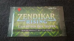 MTG MAGIC THE GATHERING ZENDIKAR RISING EXPEDITION BOX TOPPER SEALED - Image 1
