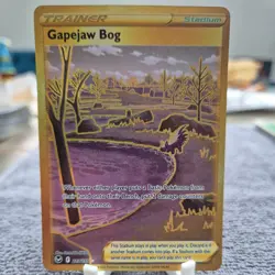 Pokemon - Gapejaw Bog - 213/195 - Silver Tempest - Holo - Secret Rare - Image 1