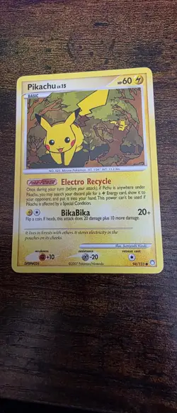 Pikachu 94/123 Common Mysterious Treasures Pokemon Lightly Played - Image 1