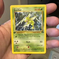 Scyther 1st Edition Non-Holo Jungle (1999) 26/64 WOTC NMT/LP Pokemon TCG - Image 2