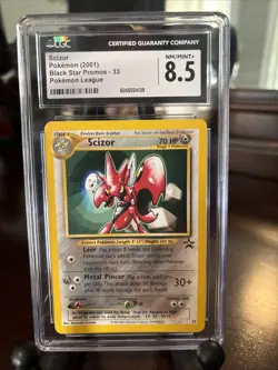 Pokemon Scizor #33/53 WOTC Promo Card CGC 8.5 NM-MT - Image 1