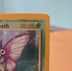 Vintage Pokemon Jungle Set Venomoth Holo Rare Card 13/64 (Unlimited, English) LP - Image 3