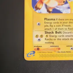 Raichu #061/165 Expedition Rare Regular Eng 80HP Stage 1 Pokemon TCG - Image 3