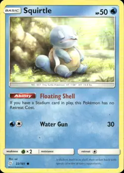 Squirtle 22/181 Common Team Up Pokemon Lightly Played - Image 1