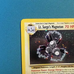 Pokemon Vintage Holo Rare Lt. Surge's Magneton Gym Heroes Wotc 2000 - Image 2