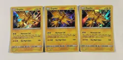 3x Zapdos 24/68 Hidden Fates Holo LP Pokemon - Image 1
