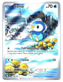 Piplup 098/094 Phantasmal Flames Full Art Ultra Rare Holo Pokemon Card NM - Image 1