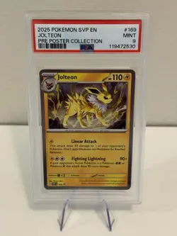 2025 POKEMON SVP EN-SV BLACK STAR PROMO #169 JOLTEON PSA 9 - Image 1