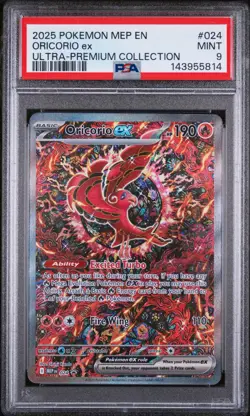 Oricorio EX 024 Black Star Promo PSA 9 - Image 1