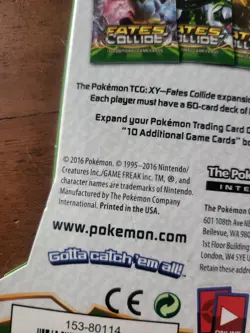 Pokemon TCG: 2016 XY Fates Collide Sleeved Booster Pack Alakazam New Sealed - Image 3