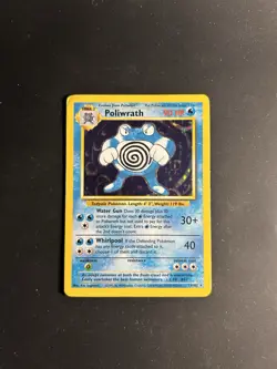 Pokemon 1999 WOTC Base Set Unlimited Holo Poliwrath 13/102 - Image 1