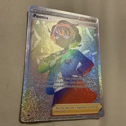 Peonia 219/198 Chilling Reign NM Full Art Secret Rainbow Rare Pokemon Card - Image 2
