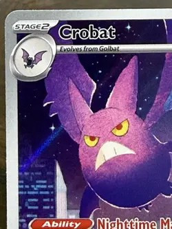 Crobat 093/086 Pokemon TCG Mega Evolution Chaos Rising Illustration Rare NM - Image 2