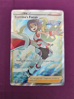Pokemon TCG Korrina's Focus 160/163 Full Art Ultra Rare Holo Battle Styles - Image 1