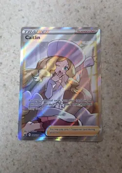 Pokemon TCG Caitlin 189/198 Chilling Reign Full Art Holo Trainer Ultra Rare - Image 1