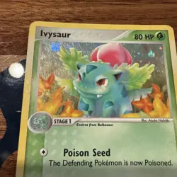 Pokemon Ivysaur 35/112 EX FireRed & LeafGreen Reverse Holo 80 HP English 2004 - Image 4