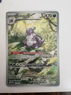 The Pokemon Company Nidoking 174/165 SV 151 IR Holo Full Art EN 170 HP S2 - Image 1