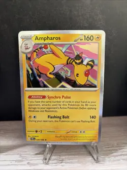 NM - Pokemon Ampharos 029/086 - Prerelease Exclusive Non Holo - Chaos Rising - Image 1