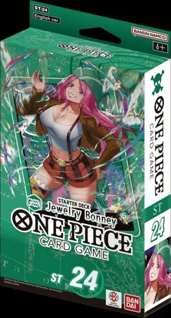 One Piece Card Game: Starter Deck - GREEN Jewelry Bonney - [ST24] Sealed - Image 1