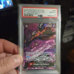 PSA 10 2025 St Jaygarcia Saturn One Piece Carrying On His Will OP13-083 Alt Art - Image 1