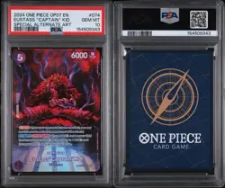 2024 ONE PIECE OP07-500 YEARS IN THE FUTURE #074 EUSTASS "CAPTAIN" KID PSA 10 - Image 3
