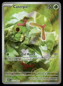Pokemon Cards Caterpie 172/165 151 Illustration Rare NM - Image 1