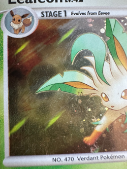 Leafeon LV.42 Pokemon Card (Holo) 2008 7/100 - MP - Image 3