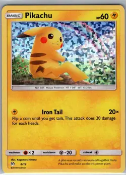 Pikachu - 6/12 Holo McDonald's Promos 2019 - Pokemon Card - NM - Image 1