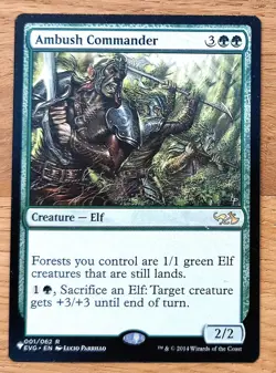 MTG Magic: Uberfall-Kommandant, Ambush Commander, English Nearmint ELF Elves - Image 1