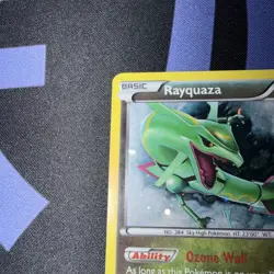 Pokemon Rayquaza Promo Holo XY64 XY 120 HP Dragon Pulse Ozone Wall - Image 4