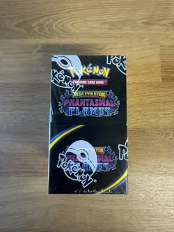 Pokemon TCG PHANTASMAL FLAMES Half Booster Box (18 Packs) sealed - Image 1